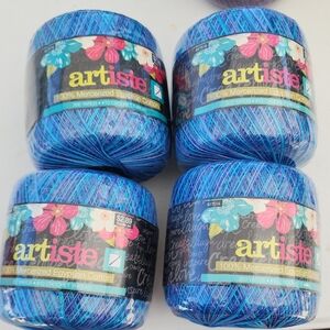 Artiste Blue and Purple Egyptian Cotton Thread